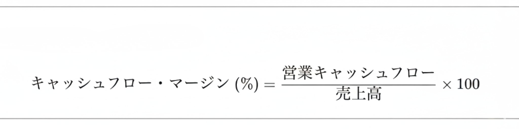 キャッシュフロー・マージン計算